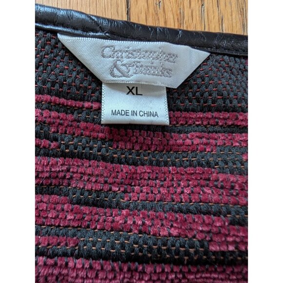 Christopher & Banks Womens Jacket Size XL Multicolor Patchwork Zipper Closure - Picture 6 of 9